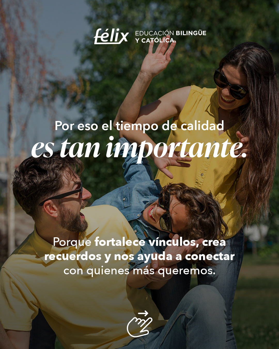 Vivimos rodeados de actividades, pendientes y distracciones. Por eso, hoy más que nunca, el tiempo de calidad se ha vuelto tan valioso 🤍
Porque son esos pequeños momentos de atención, conversación y convivencia los que fortalecen los vínculos y crean recuerdos que permanecen para siempre. ✨
#ColegioFelix #ExcelenciaAcademica #EducacionCatolica