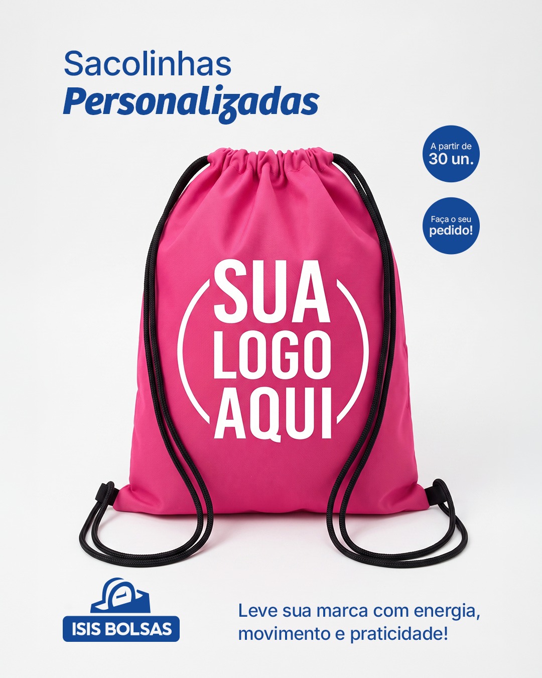 Leve, prática e versátil: a mochila saco personalizada é uma excelente opção para empresas, eventos e ações promocionais que desejam destacar a marca no dia a dia.
Na Isis Bolsas, produzimos peças personalizadas com qualidade, acabamento e atenção aos detalhes para representar bem o seu negócio.
📲 A partir de 30 unidades. Faça o seu pedido!
#IsisBolsas #MochilaSaco #BolsasPersonalizadas #SuaMarcaAqui #Atacado