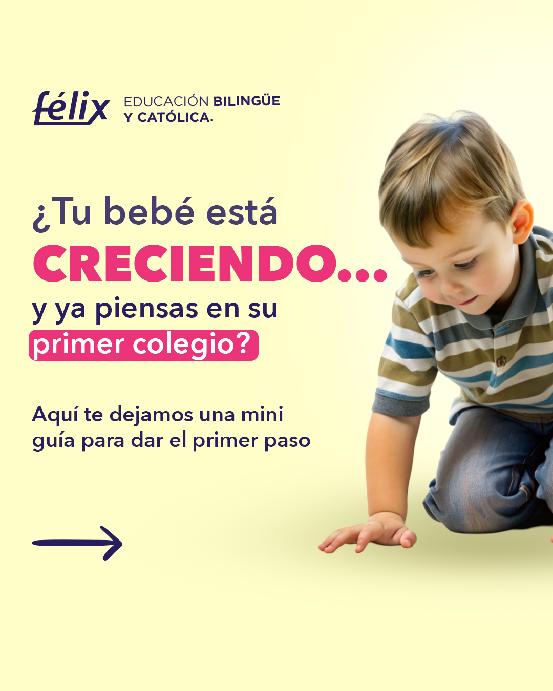Sabemos que elegir el primer colegio de tu hijo puede sentirse como una gran decisión 🤍 Por eso preparamos esta mini guía con algunos puntos clave que pueden servirte.
Mayores informes: 📲 833 208 6511
#ColegioFelix #ExcelenciaAcademica #EducacionCatolica