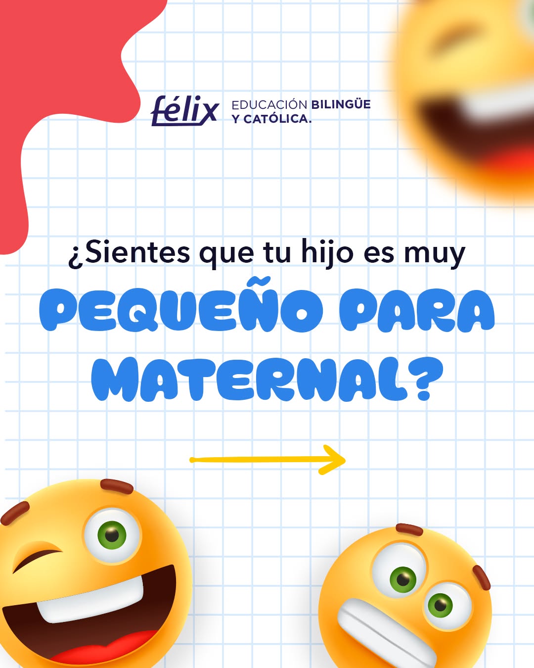 Dar el primer paso también es aprender juntos. 🤍
La llegada a Maternal es una nueva etapa para toda la familia: nuevas rutinas, nuevos retos y muchos momentos para celebrar. ✨
En Félix queremos acompañarte para que vivas este proceso con confianza y tranquilidad. 💛
Mayores informes: 📲 833 208 6511
#ColegioFelix #ExcelenciaAcademica #EducacionCatolica