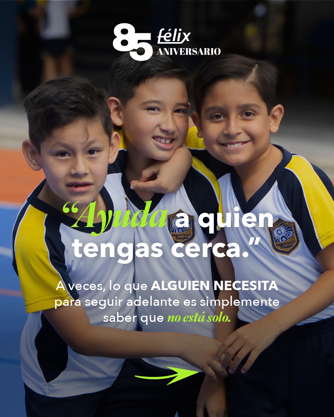 A veces, para echarle un poquito más de ganas, no necesitamos un gran discurso. Solo necesitamos recordar que no estamos solos en el camino. 🤍
#ColegioFelix #ExcelenciaAcademica #EducacionCatolica