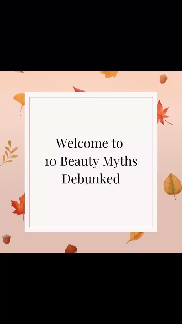 Here are some classic Beauty Myths Debunked! I’ve put them all together for those who told me they missed a couple of the days in Stories. ❤️