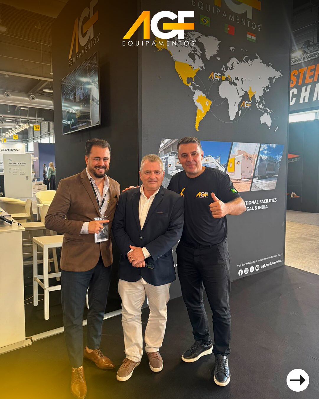 🇧🇷 PT-BRㅤObrigado, @marmo_mac 2025! ✨Agradecemos a todos que visitaram o stand da AGF Equipamentos nesta edição inesquecível.Foi um prazer compartilhar nossas soluções, trocar experiências e fortalecer conexões ao redor do mundo.ㅤSeguimos motivados a evoluir cada vez mais e já estamos preparando novidades para o próximo encontro.Nos vemos no ano que vem! 👋ㅤ🇺🇸 ENGㅤThank you, @marmo_mac 2025! ✨We appreciate everyone who visited the AGF Equipamentos stand at this unforgettable edition.It was a pleasure to share our solutions, exchange experiences and strengthen connections around the world.ㅤWe remain motivated to continue improving, and we are already preparing new innovations for the next event.See you next year! 👋.#AGFEquipamentos #Marmomac2025 #VeronaFiere #MaquinasQueTransformamOMundo #WorldTransformingMachines #DoBrasilParaOMundo #FromBrazilToTheWorld