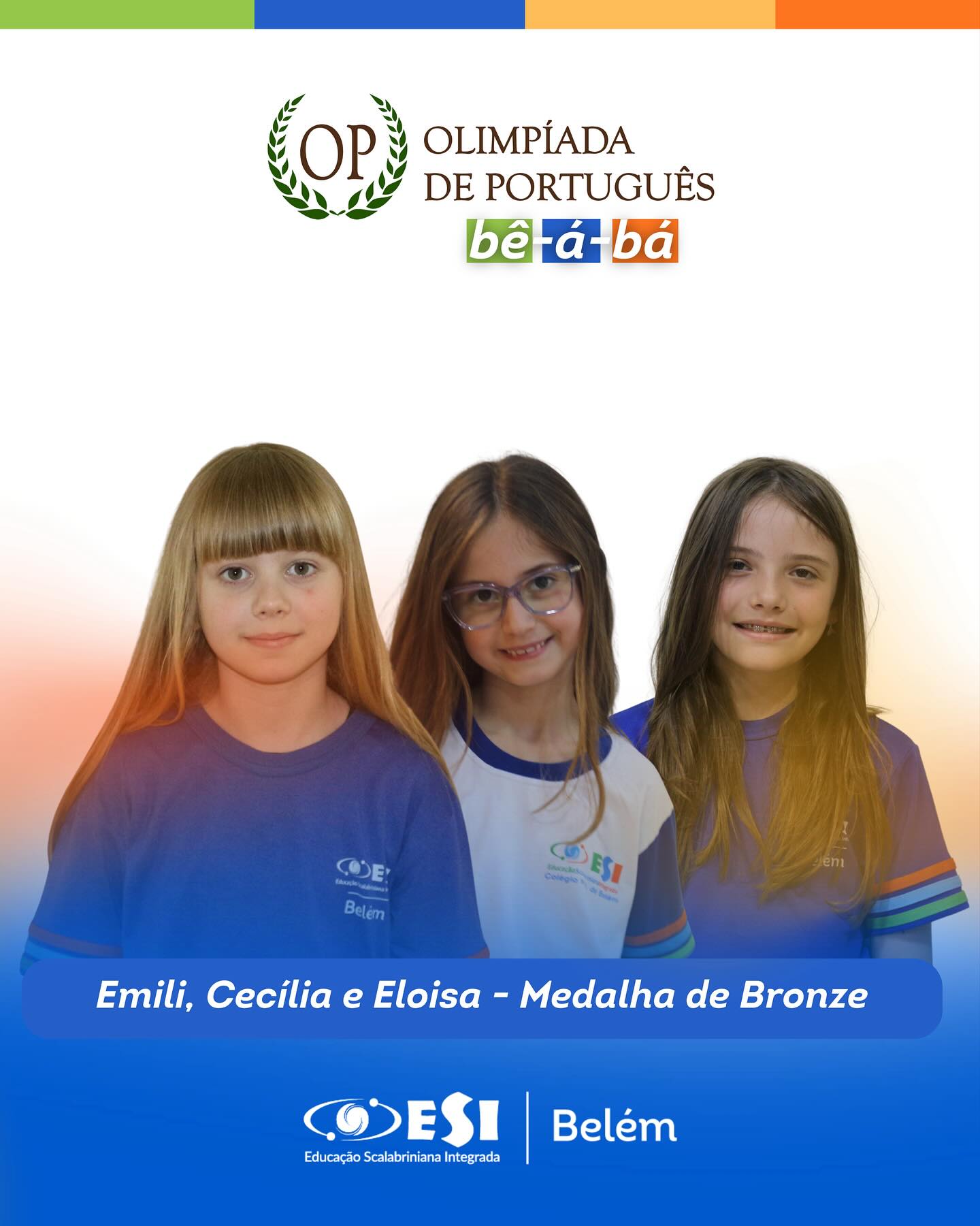 Nossos pequenos grandes talentos brilharam na Olimpíada de Português Bê-a-Bá!
Com dedicação e amor pelas palavras, os alunos dos Anos Iniciais conquistaram medalhas e encheram nossa escola de orgulho! 💙📚