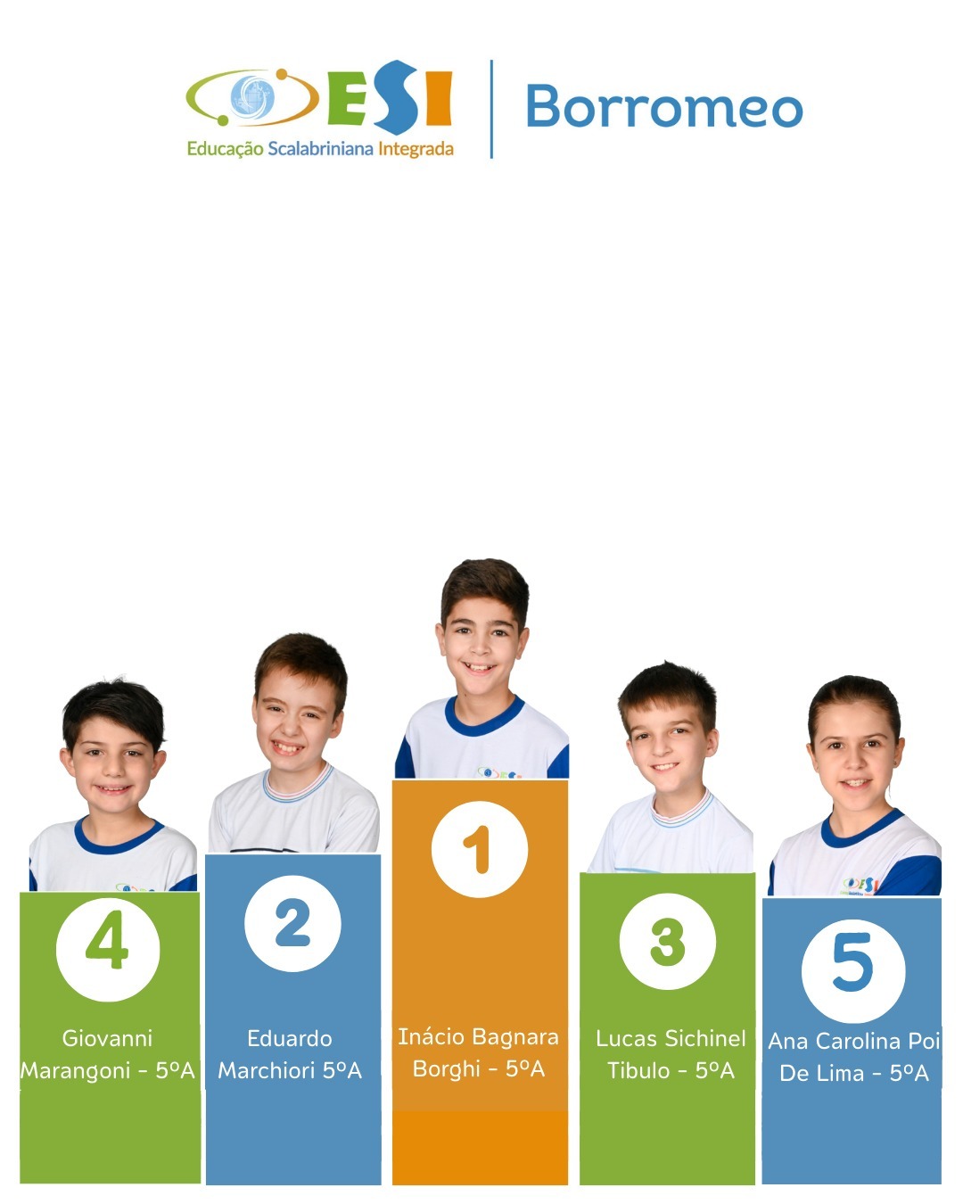 🏅✨ Menção Honrosa ✨🏅
É com grande alegria que a Escola ESI Borromeo parabeniza nossos estudantes pelo excelente desempenho na Avaliação Educacional - Matriz SAEB-2025, em parceria com o sistema de ensino FTD.
Esse resultado incrível é fruto de muito comprometimento, esforço e dedicação.
Vocês são motivo de imenso orgulho para toda a nossa comunidade escolar!
Parabéns, estudantes! Que essa conquista seja apenas o começo de muitas outras! 🚀🎓