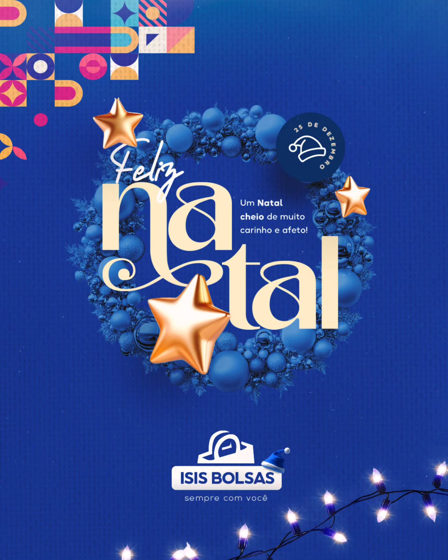 Que o Natal chegue leve, trazendo pausa, afeto e gratidão. ✨
Um tempo de celebrar as conexões que construímos, o cuidado em cada detalhe e as histórias que carregamos juntos ao longo do ano.
Desejamos dias de luz, aconchego e esperança renovada.
Feliz Natal! 🎄💙