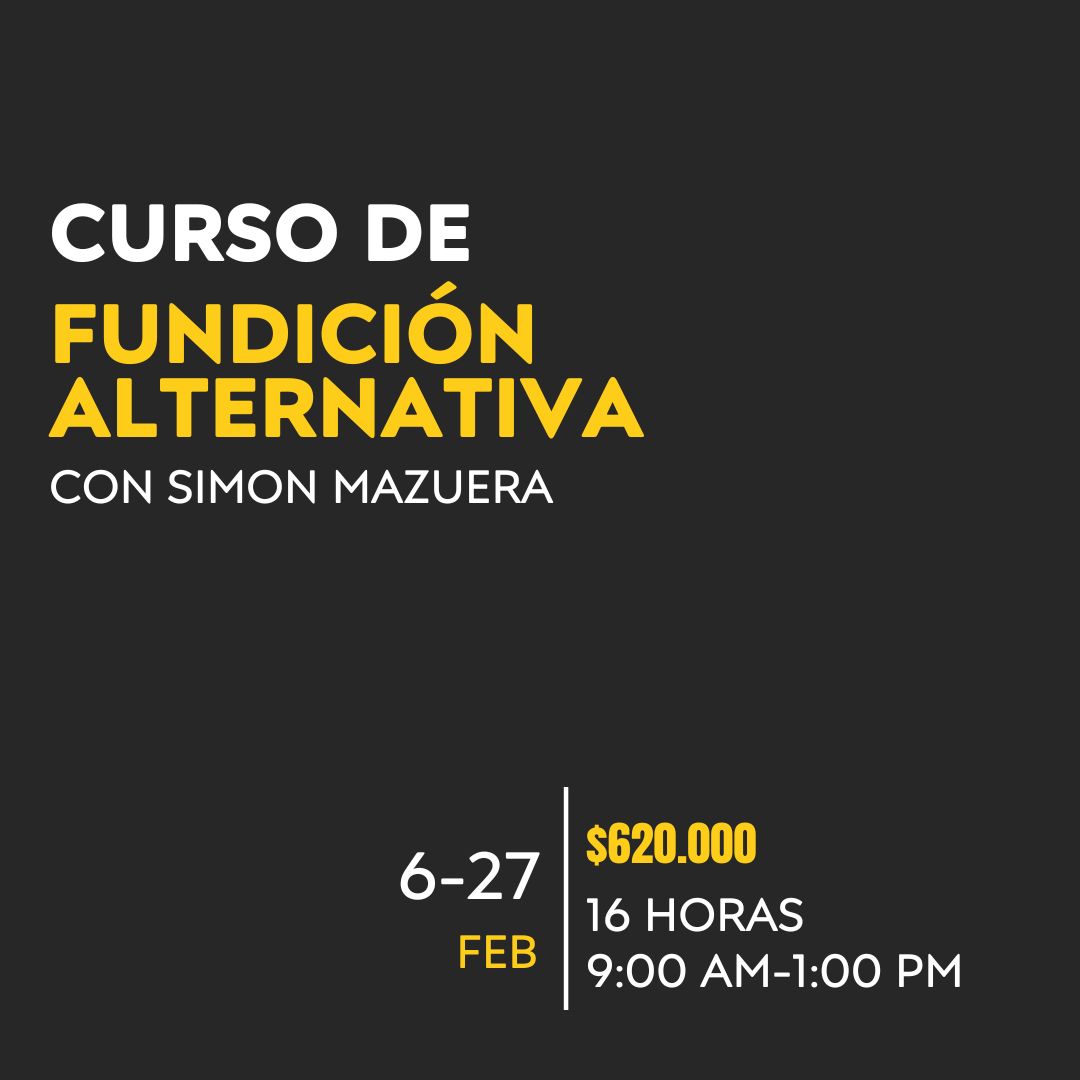 Próximamente! Inscripciones abiertas para nuestro curso de Fundiciones Alternativas con el maestro @simonmazuera.jewellery
🔸Explora técnicas únicas como tierra delf, hueso de jibia, fundición en agua, piedra pómez y madera. Cada una ofrece una variedad de texturas y posibilidades creativas en el metal ¡haciendo que cada pieza sea única!
Este es un curso 100% práctico, con el acompañamiento y asesoría de nuestro maestro Simón Mazuera en cada paso del proceso.
4 VIERNES
6, 13, 20, 27 de Febrero
9:00 AM a 1:00 PM
$620.000
