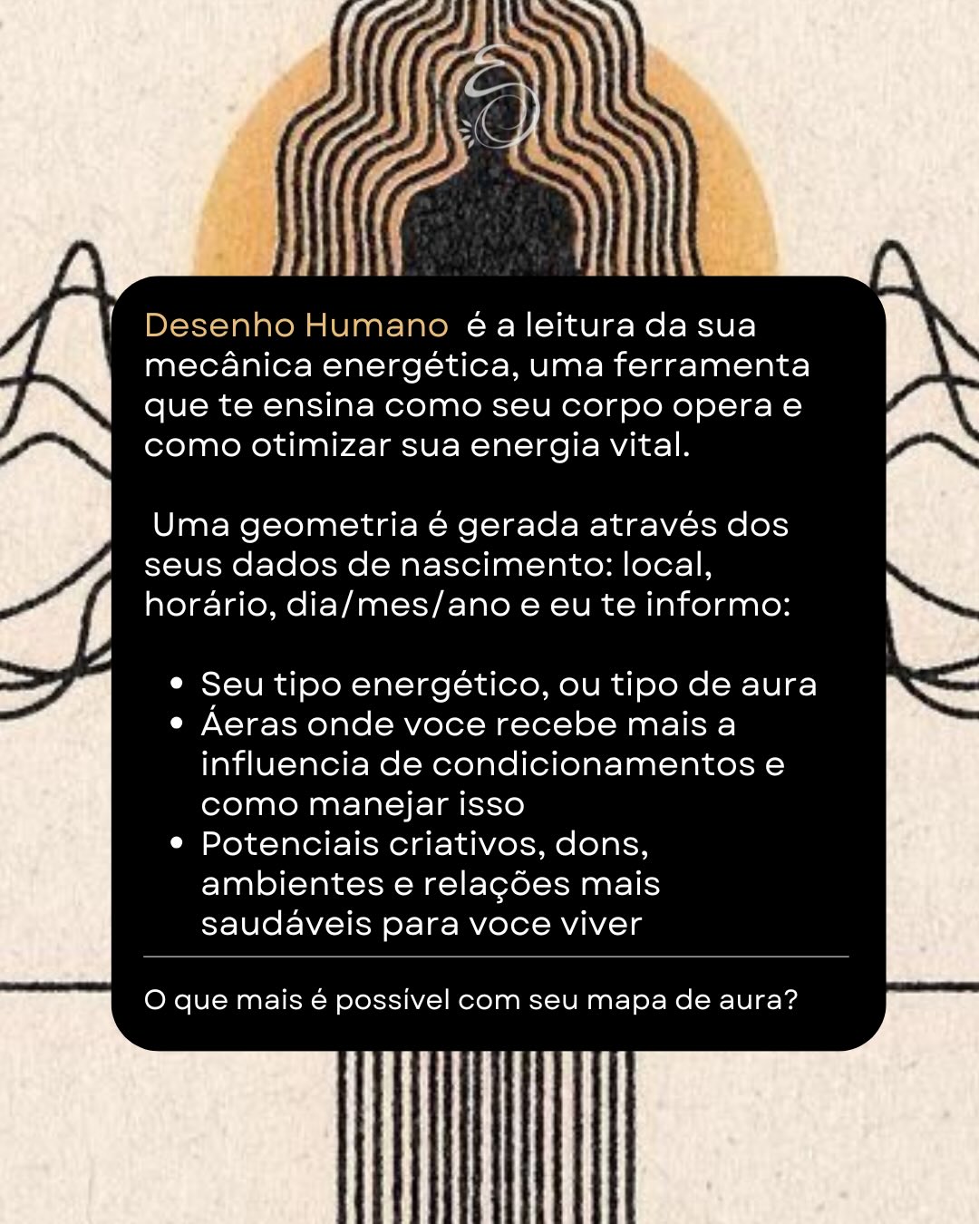 O corpo tem uma linguagem própria. Muito do que você pensa ser intuição é condicionamento pelo medo, pressa ou influencia repetitiva da cultura.
O Desenho Humano ajuda a reconhecer como a linguagem do SEU corpo funciona e como tomar decisões a partir dessa consciência.
Se você quer entender sua mecânica energética, parar de se desgastar em escolhas desalinhadas, reconhecer seus dons e habilidades únicas e aprender a responder aos estímulos certos, no tempo certo, o Mapa de Aura é a ferramenta que vai te ajudar nessa caminhada…agende pelo link na bio!