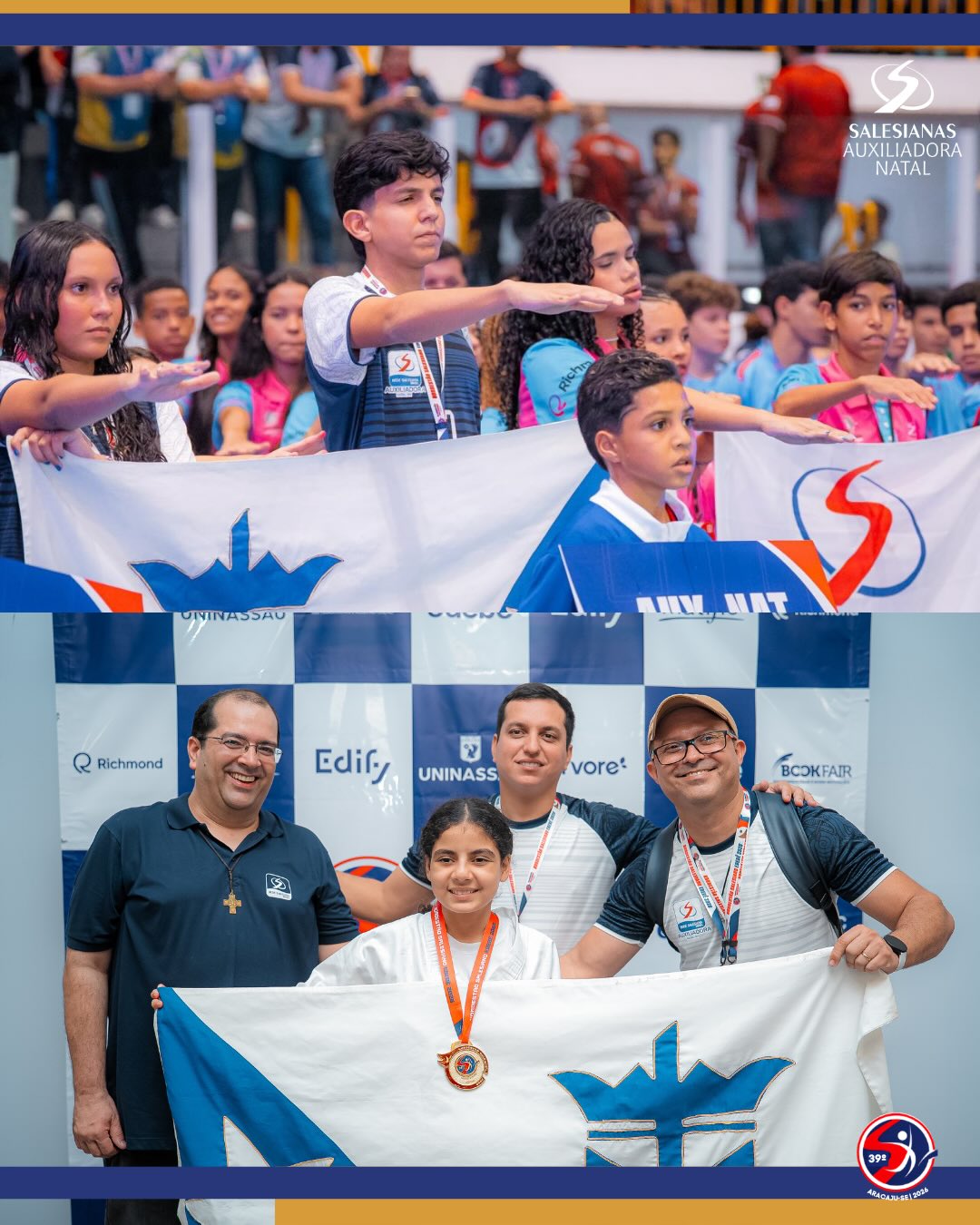 🥋💙 Elas estão fazendo bonito no Nordestão Salesiano 2026!
Nossos atletas seguem representando o Instituto Maria Auxiliadora com dedicação, espírito esportivo e muita garra em cada competição. E hoje o destaque vai para as nossas judocas, que vêm honrando a nossa escola com grandes apresentações e fortalecendo a representação feminina no esporte.
Cada luta é reflexo do compromisso, da disciplina e da determinação que fazem parte da nossa missão educativa.
Parabéns a todos os nossos atletas! Estamos na torcida por cada conquista. 💙
@nordestaosalesiano
#NordestãoSalesiano2026 #InstitutoMariaAuxiliadora #Judô #EsporteSalesiano #RepresentaçãoFeminina OrgulhoAuxiliadora